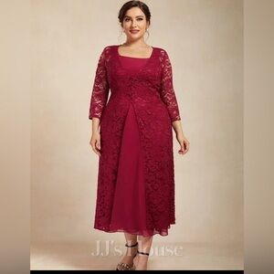 16 - Burgundy JJs House Dress